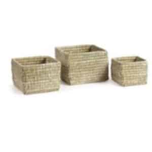 RIVERGRASS MINI SQUARE BASKET (LARGE BASKET ONLY)