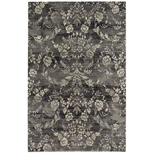 SAVERIO DARK CHARCOAL RUG       2′ X 3′