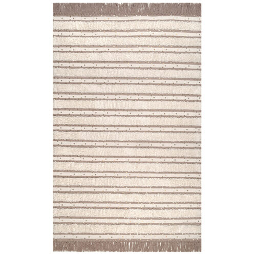 BEIGE SEQUIN STRIPES   7.5′ X 9.6′