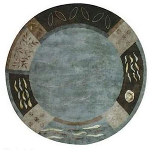 SOHO BLUE ROUND RUG – 8′