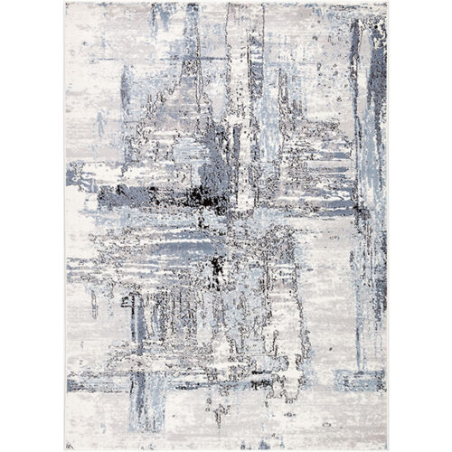 SOLSTICE AVI WHITE RUG      5.3′ X 7.6′