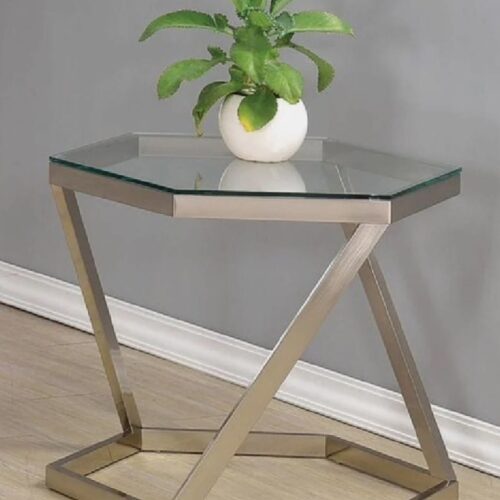 SILVER ACCENT TABLE