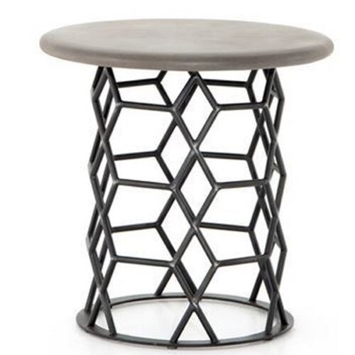 POLISHED CONCRETE END TABLE