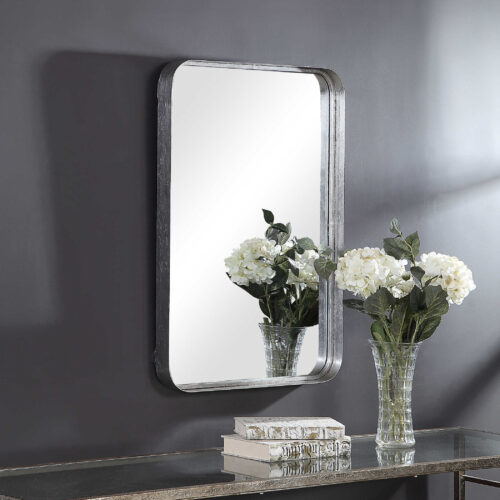 THICK METAL STRAP MIRROR