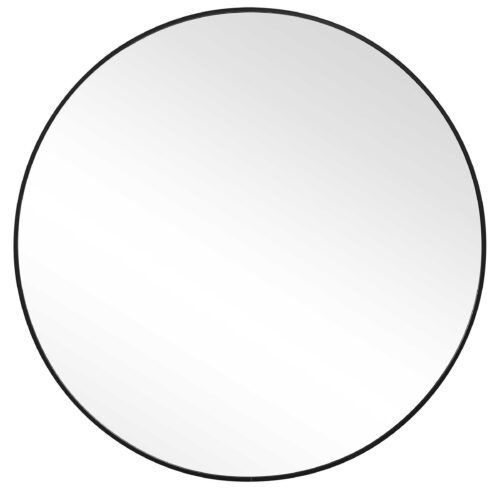 34″ ROUND MIRROR, BLACK