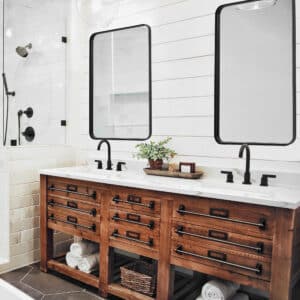 RECTANGULAR BLACK FINISH MIRROR