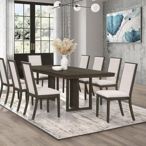 KELLY DINING TABLE, DARK GREY