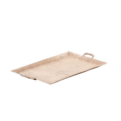 28″ Bronze Aluminum Rustic Tray