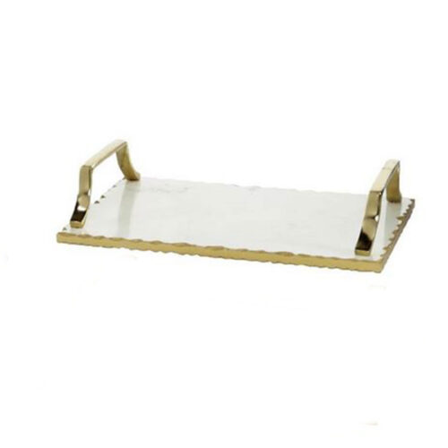 16″ GOLD CERAMIC GLAM TRAY