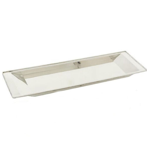 25″ WHITE STAINLESS STEEL TRADITIONAL TRAY