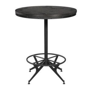 WIRE BRUSHED BLACK BISTRO TABLE