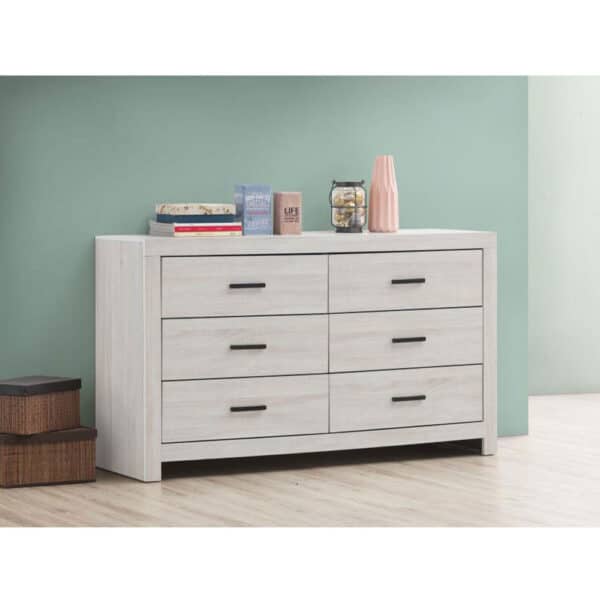 BRANTFORD 6-DRAWER DRESSER, COASTAL WHITE - Image 2