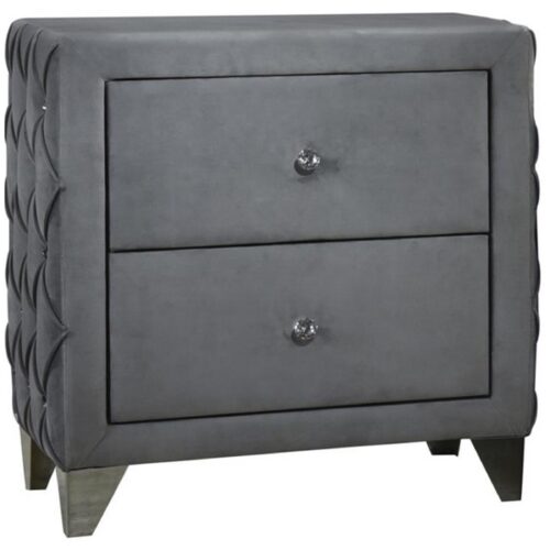 SANDBOARD 2-DRAWER BUTTON TUFTED NIGHSTAND