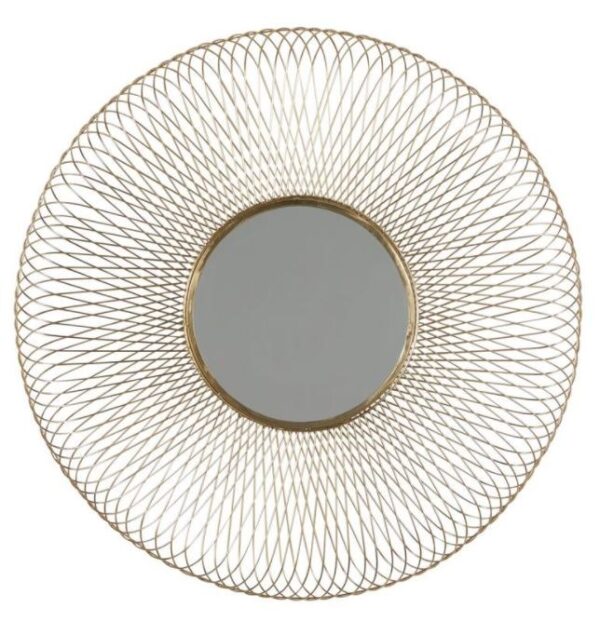 GOLD MODERN METAL WALL MIRROR