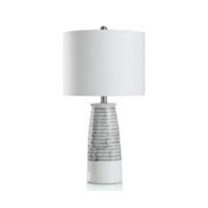STYLECRAFT RESTFUL WHITE GLASED CERAMIC LAMP