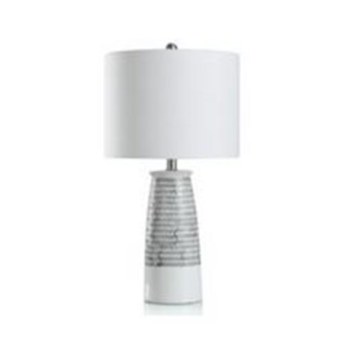 RESTFUL WHITE GLAZED CERAMIC LAMP