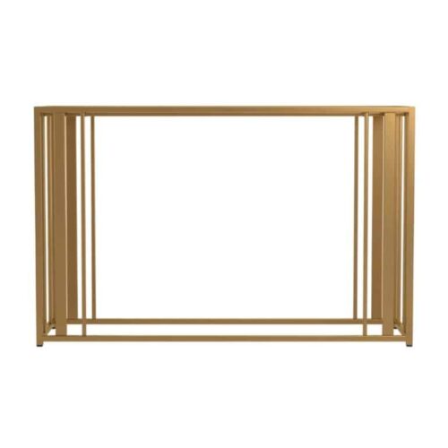 MATTE BRASS SOFA TABLE