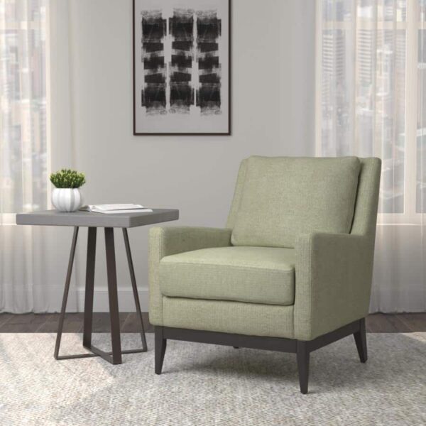 TRACK ARM UPHOLSTERED ACCENT CHAIR, SAGE GREEN - Image 2