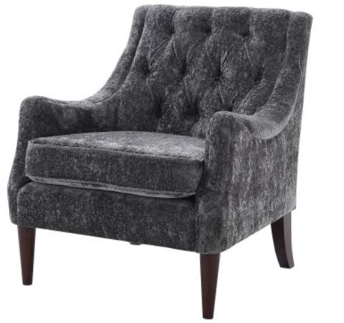 MARLENE ACCENT CHAIR GRAY FABRIC