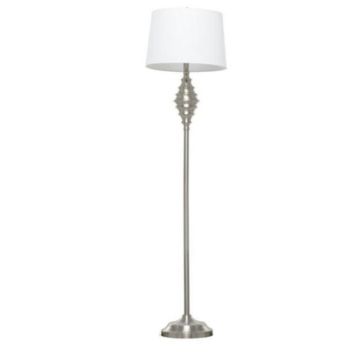 SILVER IRON COASTAL TALL LAMP