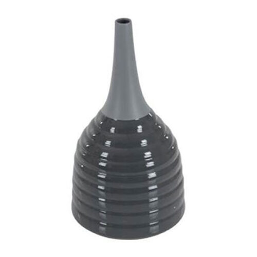 BLACK CERAMIC CONTEMPORARY VASE