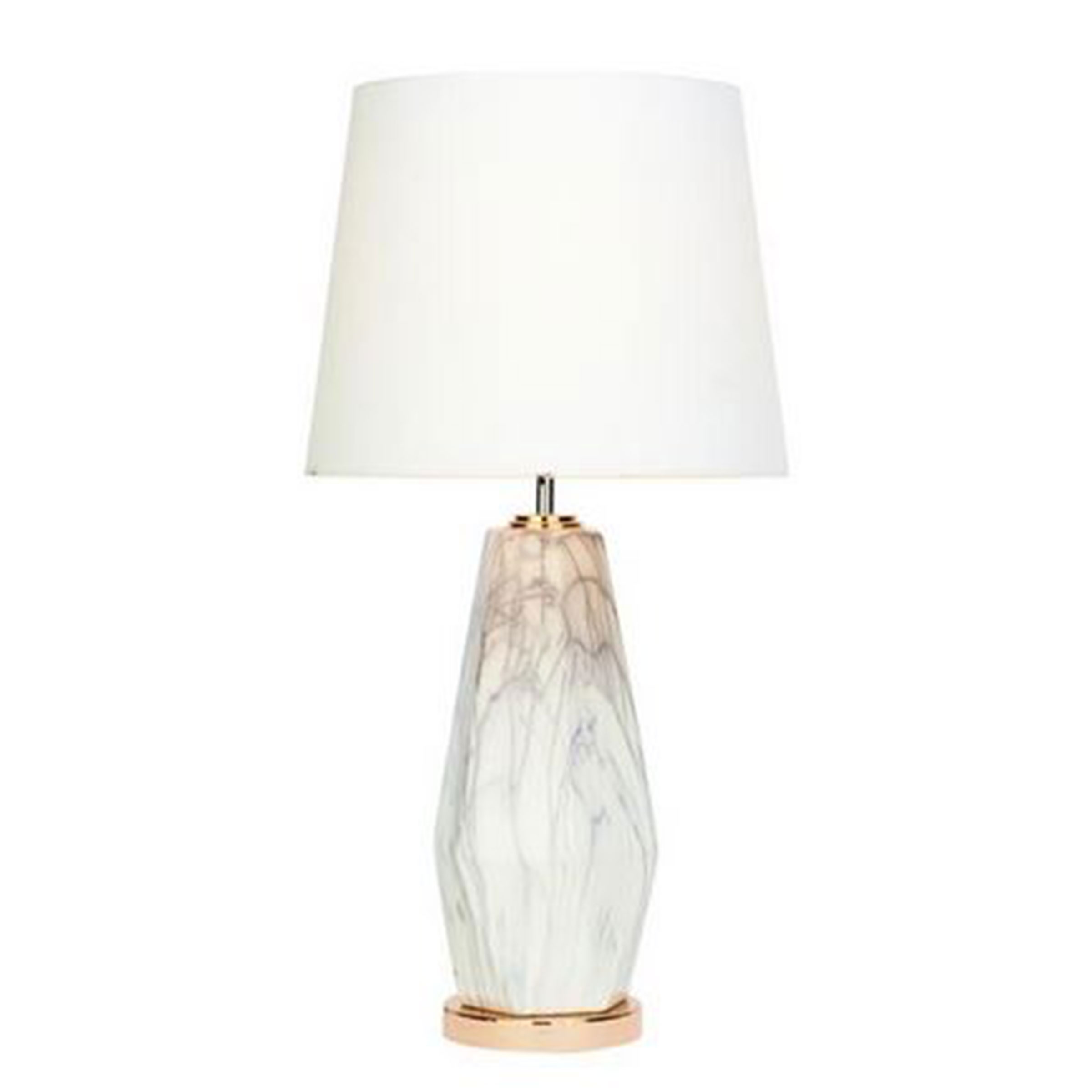 GOLD STONE GLAM TABLE LAMP