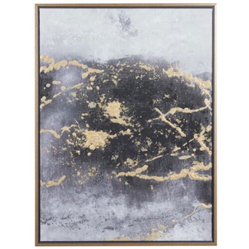 BLACK CONTEMPORARY ABSTRACT CANVAS WALL ART