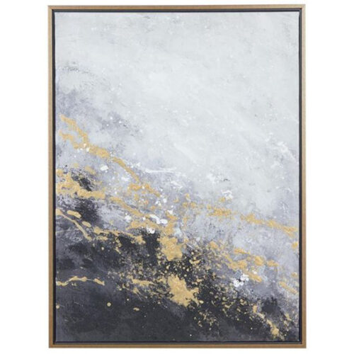 BLACK CONTEMPORARY ABSTRACT CANVAS WALL ART