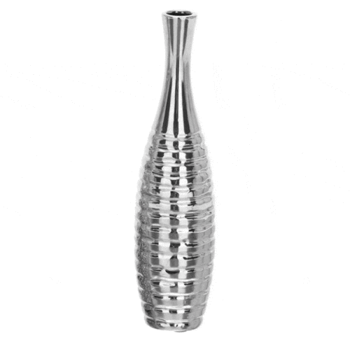 SILVER GLAM VASE I