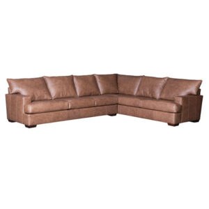 Mayo 2100L65 – Sectional in Wild West Brown Leather