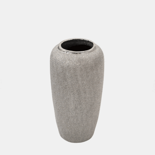 CERAMIC VASE – SILVER