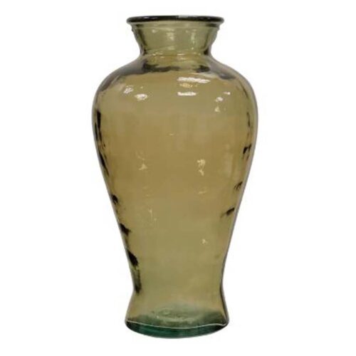 CLEAR AMBER VASE