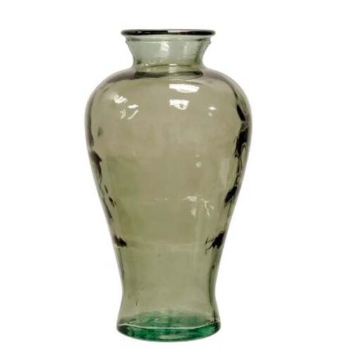 CLEAR LIGHT GREEN VASE