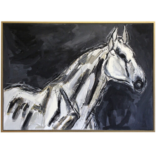 COLT FRAMED CANVAS ART- 61.7W x 41.6h x 1.5D