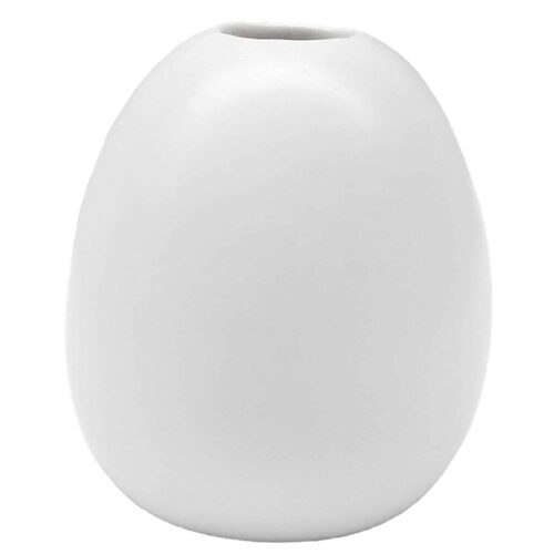 WHITE CERAMIC BUD VASE