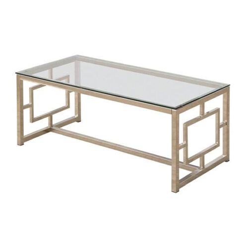 RECTANGLE NICKEL COFFEE TABLE