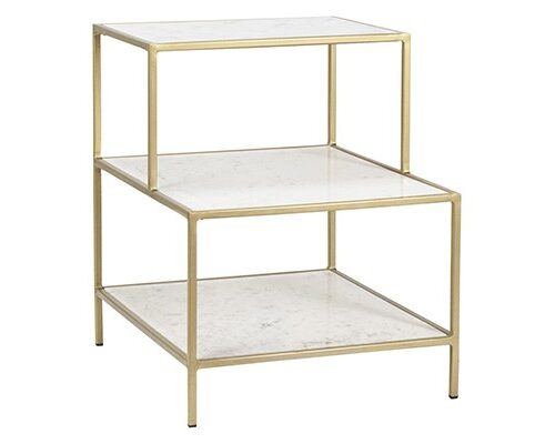 BYRNE SIDE TABLE, BRASS