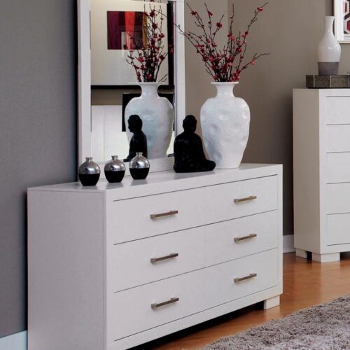 JESSICA 6-DRAWER DRESSER, WHITE