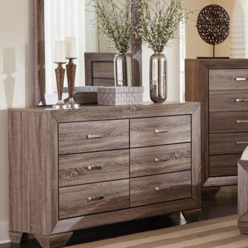 KAUFFMAN 6-DRAWER, WASHED TAUPE