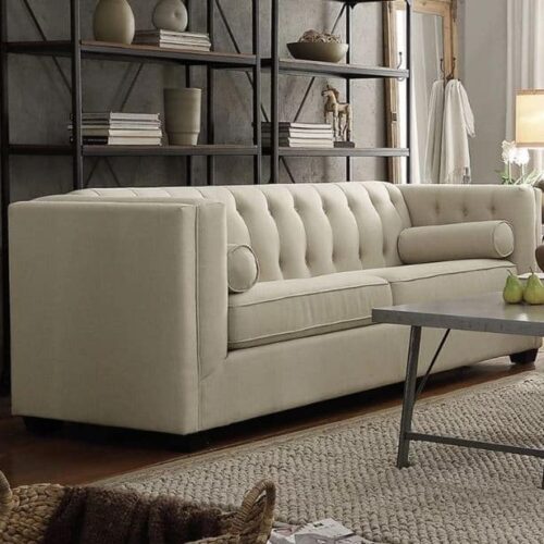 CAIRNS TUXEDO TUFTED SOFA