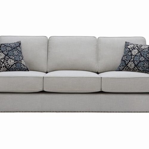 COLTRANE SOFA W/ NAIL HEAD TRIM IN PUTTY