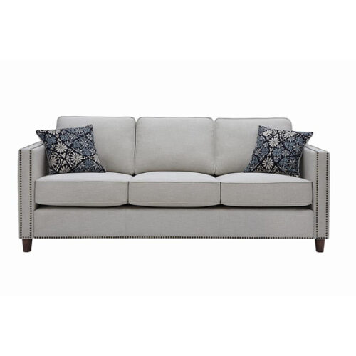 COLTRANE SOFA W/ NAIL HEAD TRIM IN PUTTY