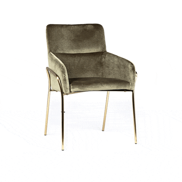 CLEMENT DINING CHAIR,  OLIVE GREEN