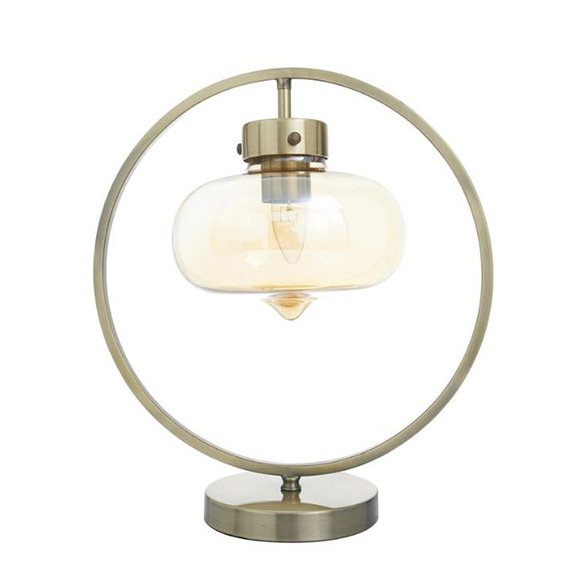 GOLD METAL CONTEMPORARY ACCENT LAMP