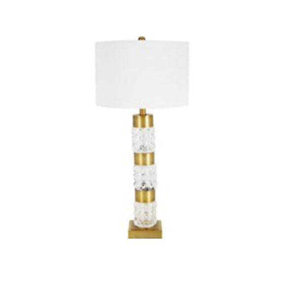 STACKED GLASS FOSTER TABLE LAMP