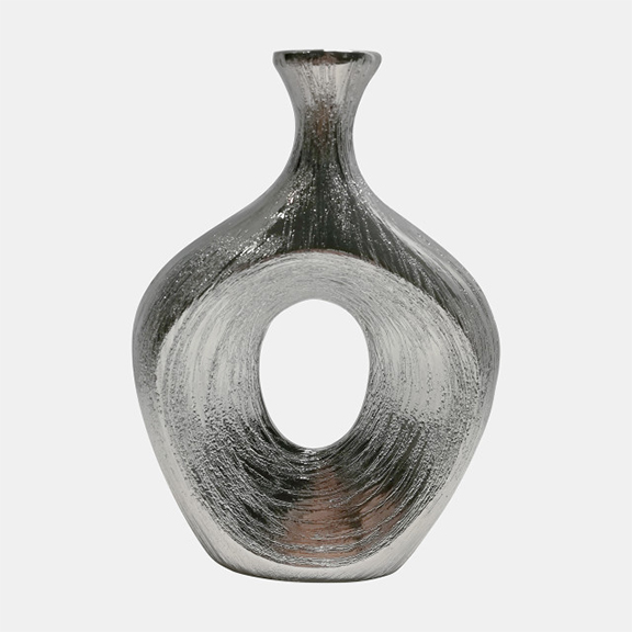 13″ SCRATCHED OVAL VASE CUT-OUT