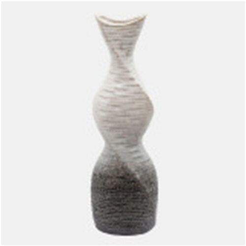 20″ TWISTED VASE CREAM