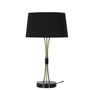 26″ TABLE LAMP, GOLD/BLACK