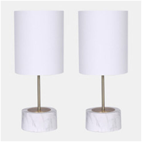 SET OF 2 ROUND STAND TABLE LAMPS