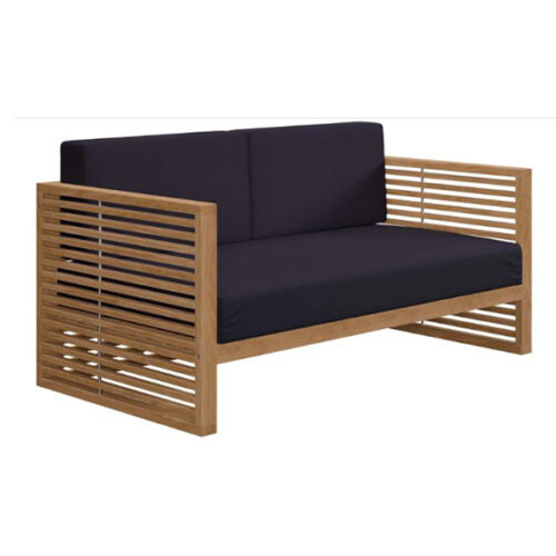 CARLSBAD TEAK WOOD PATIO LOVESEAT